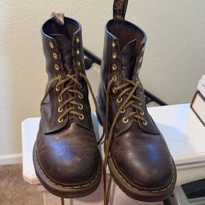 Dr. Martens Dark Brown Leather Boots